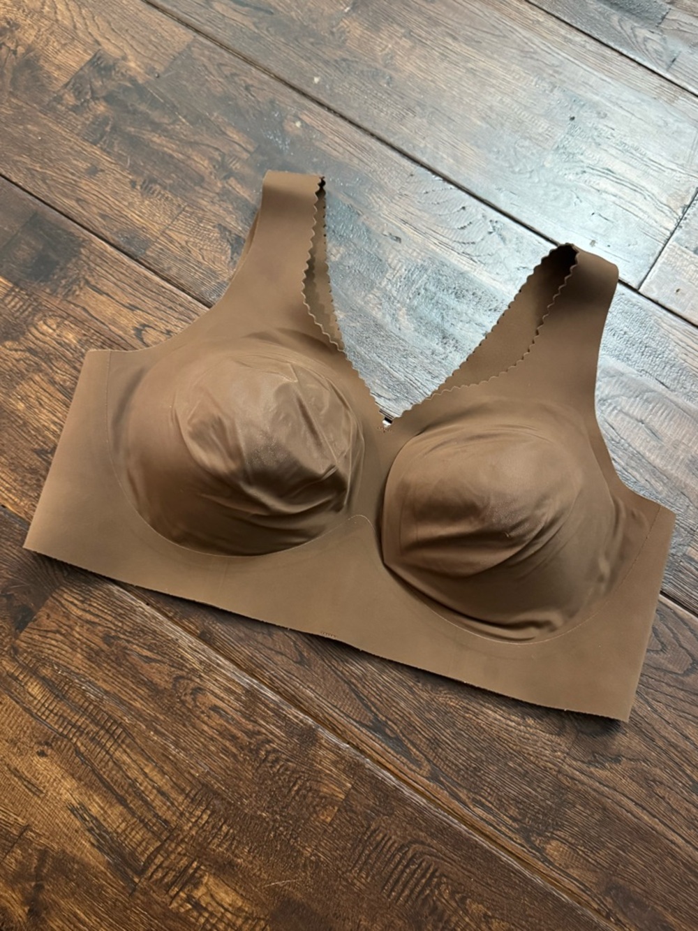 Evelyn & Bobbie Evelyn Seamless Wireless Bra - Brown Size XL